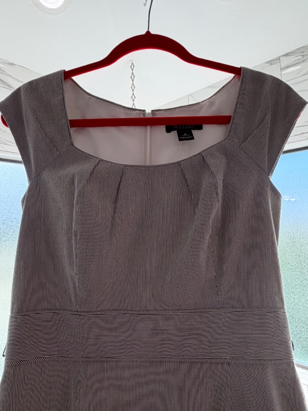 Sleeveless Pinstripe Dress